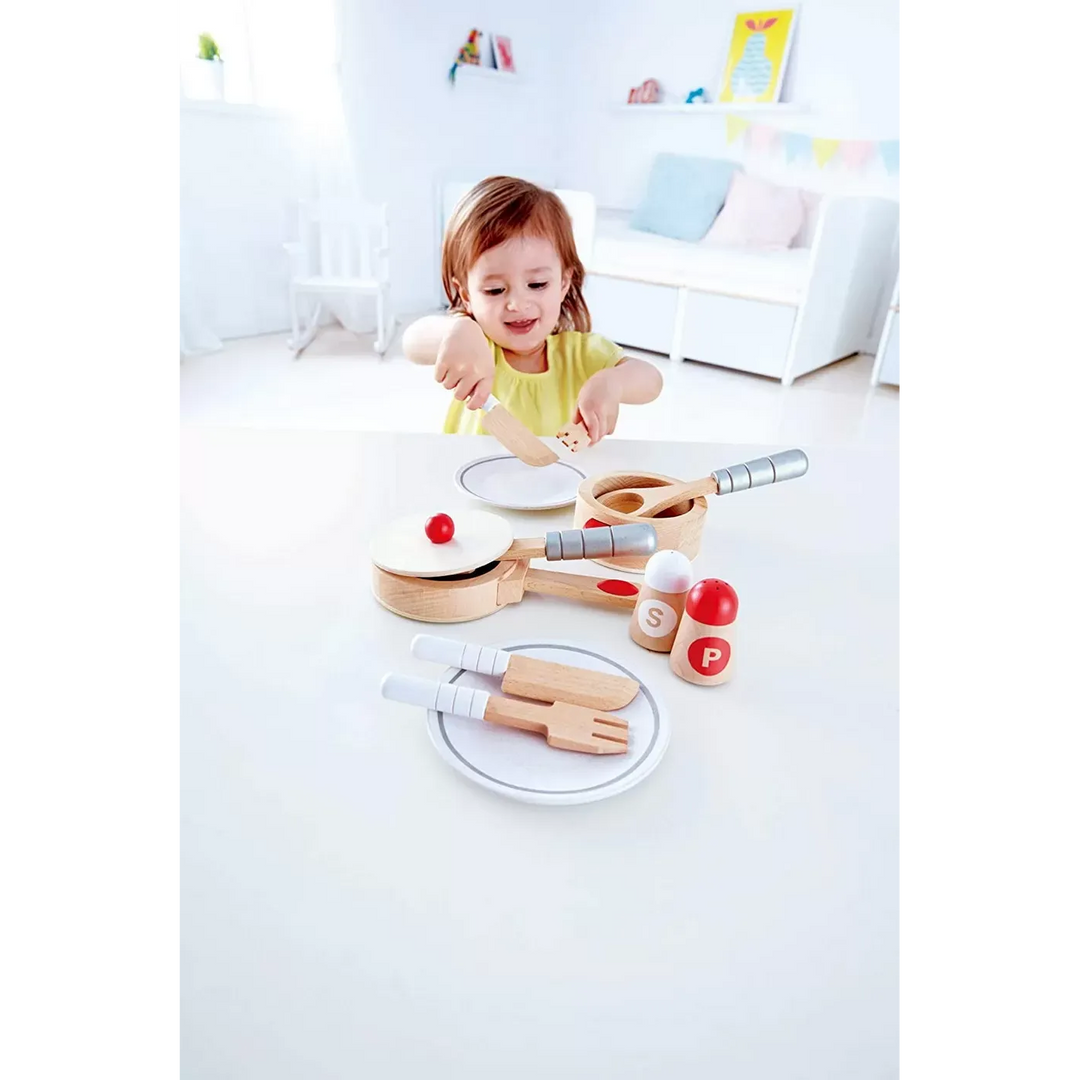 HapeCook_ServeSet_WoodenKitchenPlaySetforPretendCookingandServingFun6943478019362_framed - HUNA