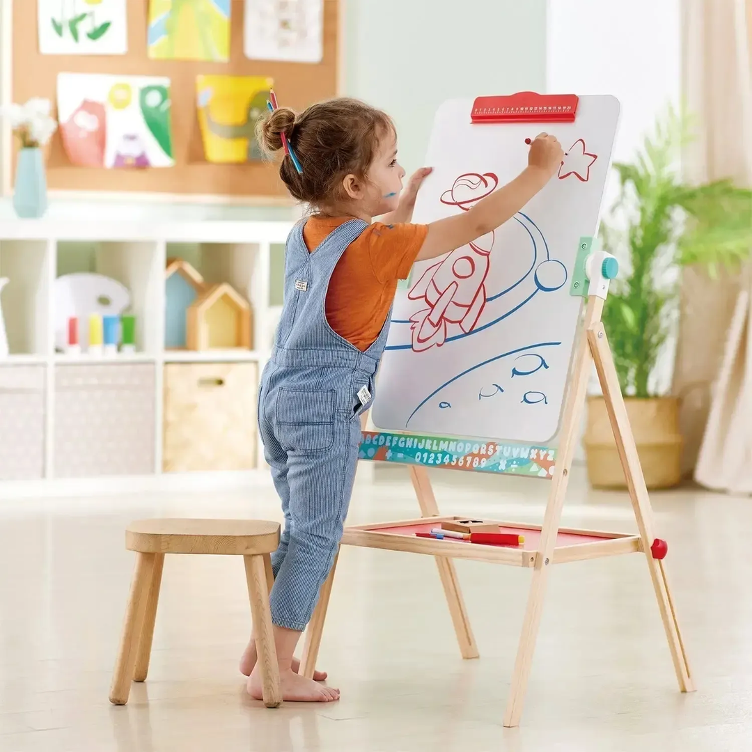 HapeFlipFlatEasel_Dual-SidedFoldingArtBoardforCreativeExpressionandLearning6943478034730_framed - HUNA