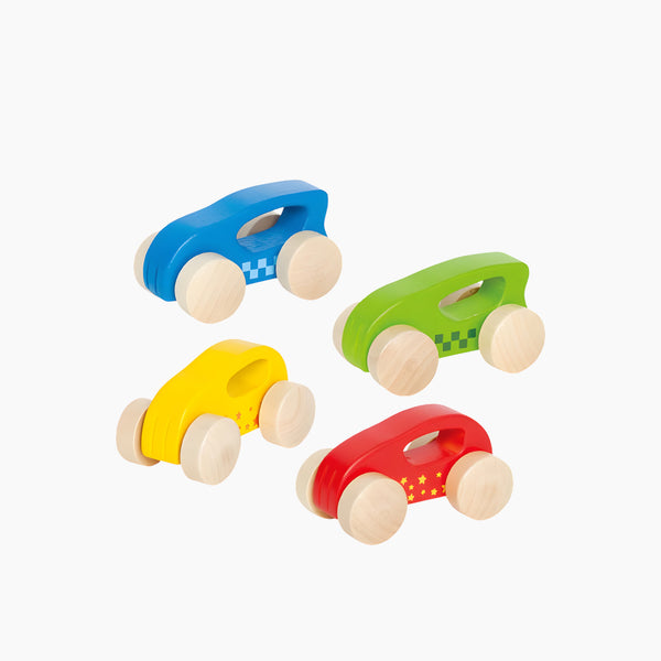 Little Auto Hand Powered Wooden Vehicle Assorted Color