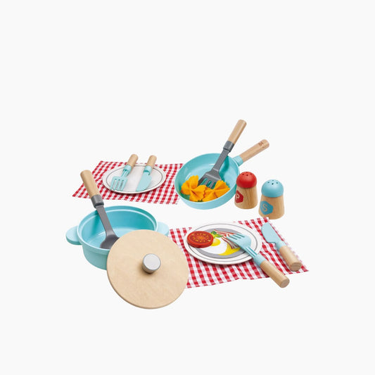 Hape Little Chef Cooking & Serve Wooden Set