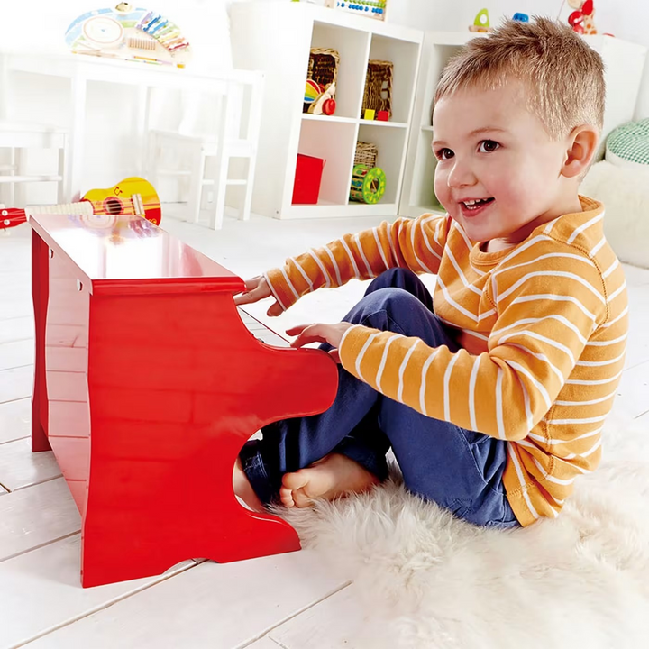 HapeMiniPlayfulPianoMusicalInstrumentRed6943478008878_5_framed - HUNA