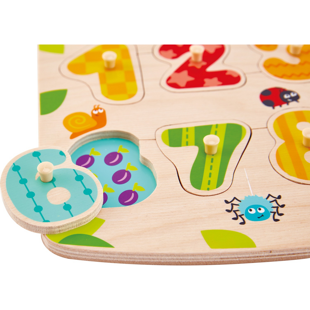 Hape Wooden Number Peg Puzzle