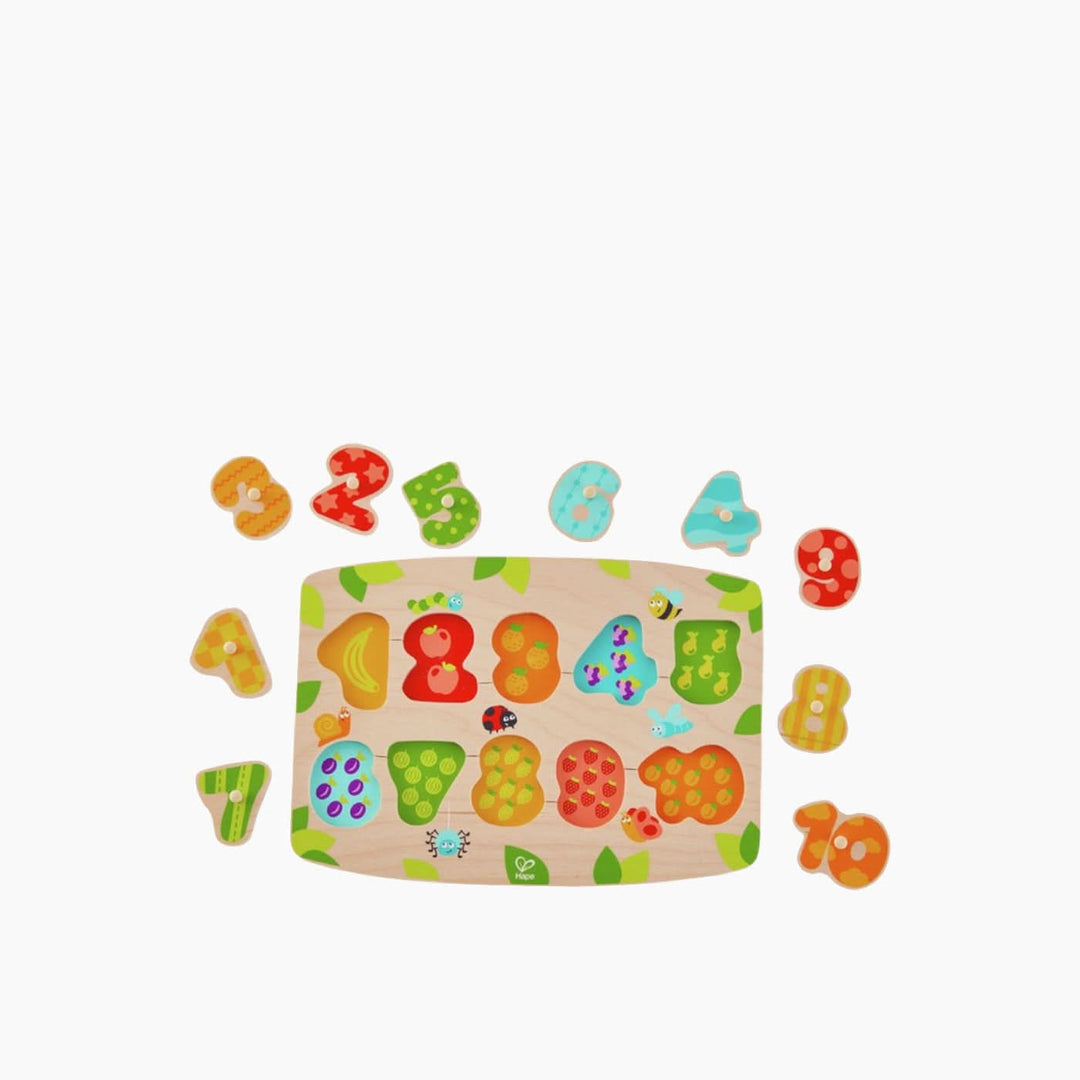 Hape Wooden Number Peg Puzzle