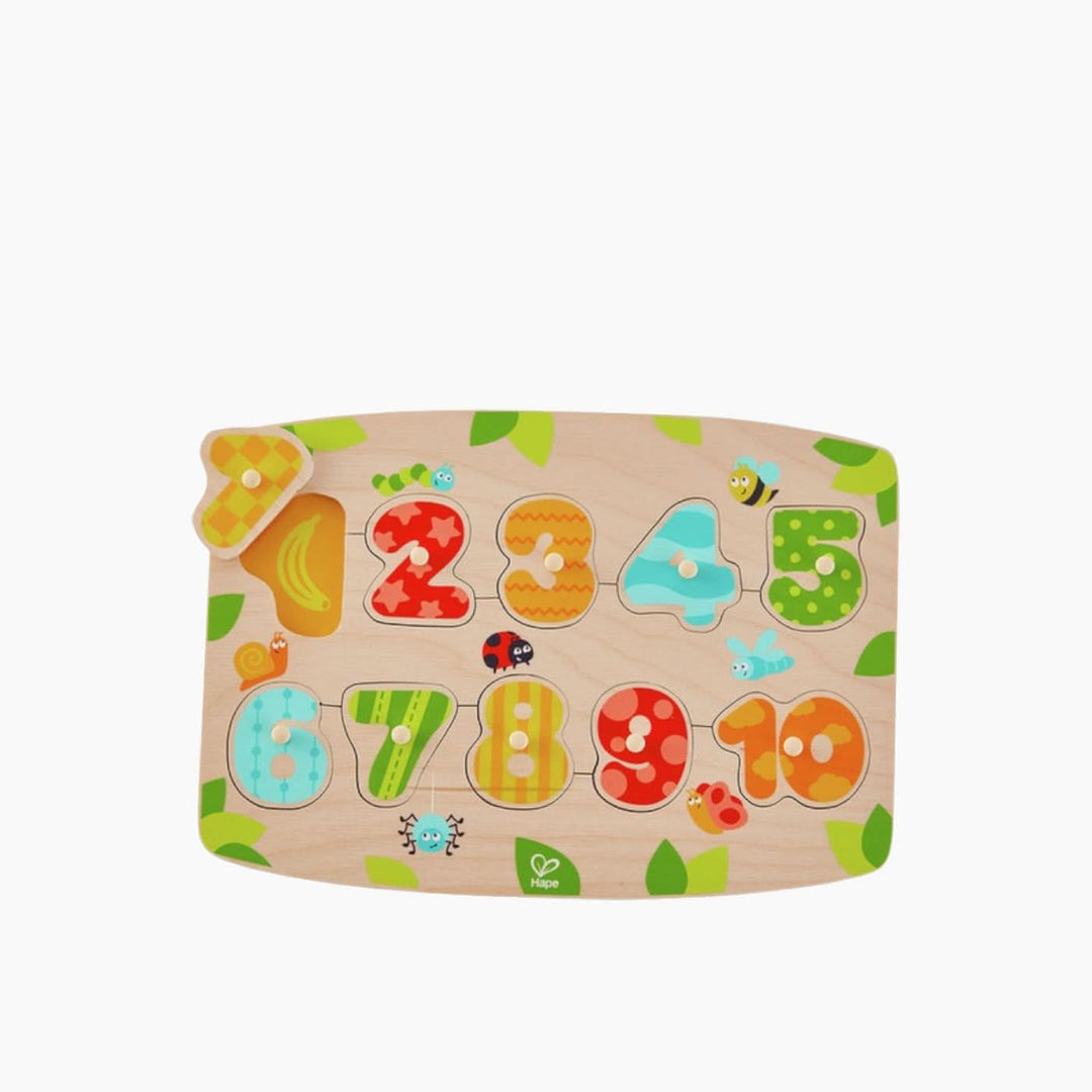 Hape Wooden Number Peg Puzzle