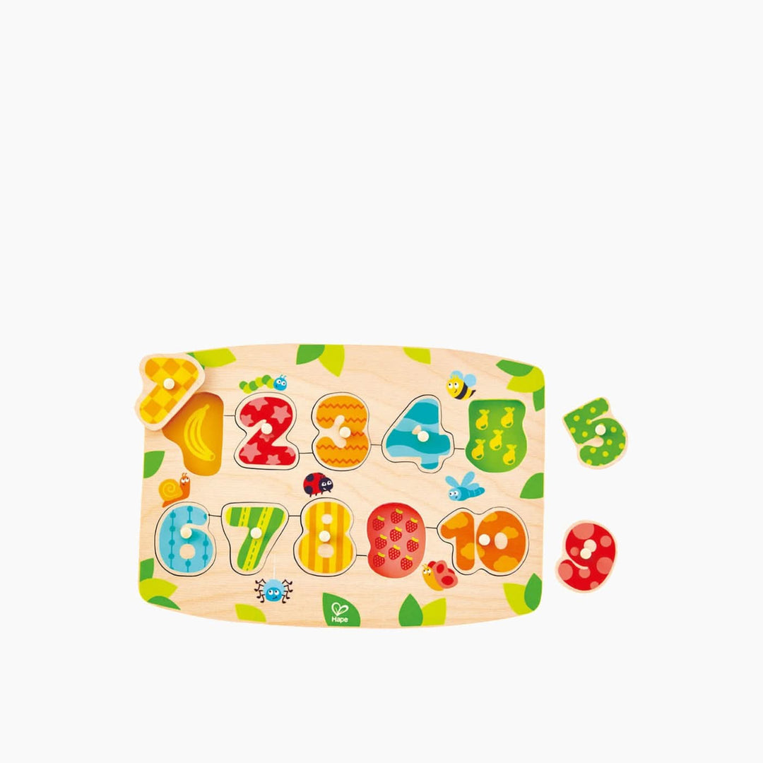 Hape Wooden Number Peg Puzzle