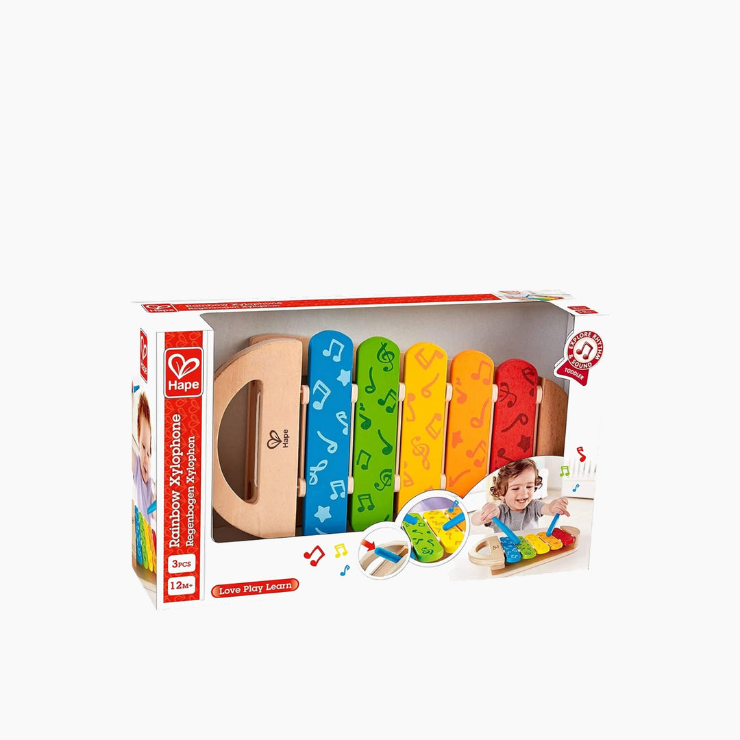 Hape Rainbow Xylophone-Wooden Musical Instrument