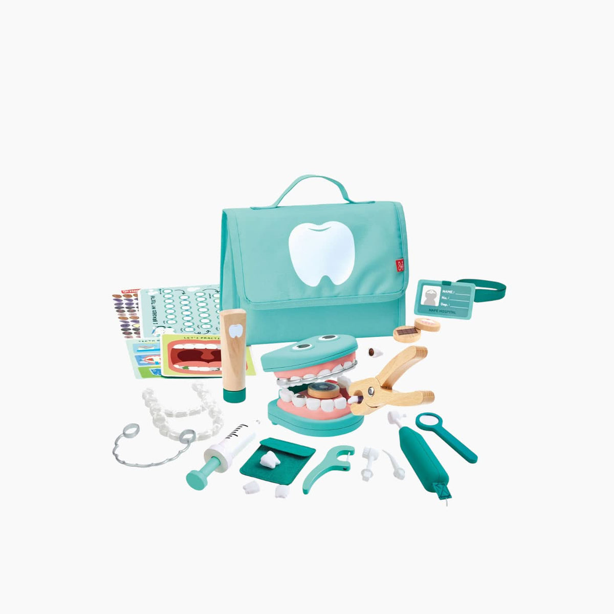 HapeSuperSmileDentalClinicSet_WoodenPretendPlayDentistKitforHealthyHabitsandImaginativeCare6943478051423_1_formatted - HUNA