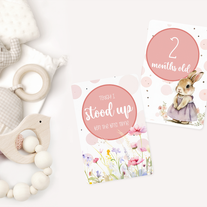 Twinkle &amp; Giraffe Milestone Cards Set of 30