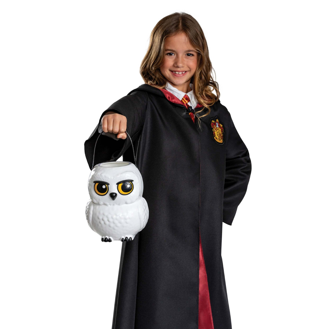 Harry Potter Hedwig treat pail with expressive eyes and feather detailing