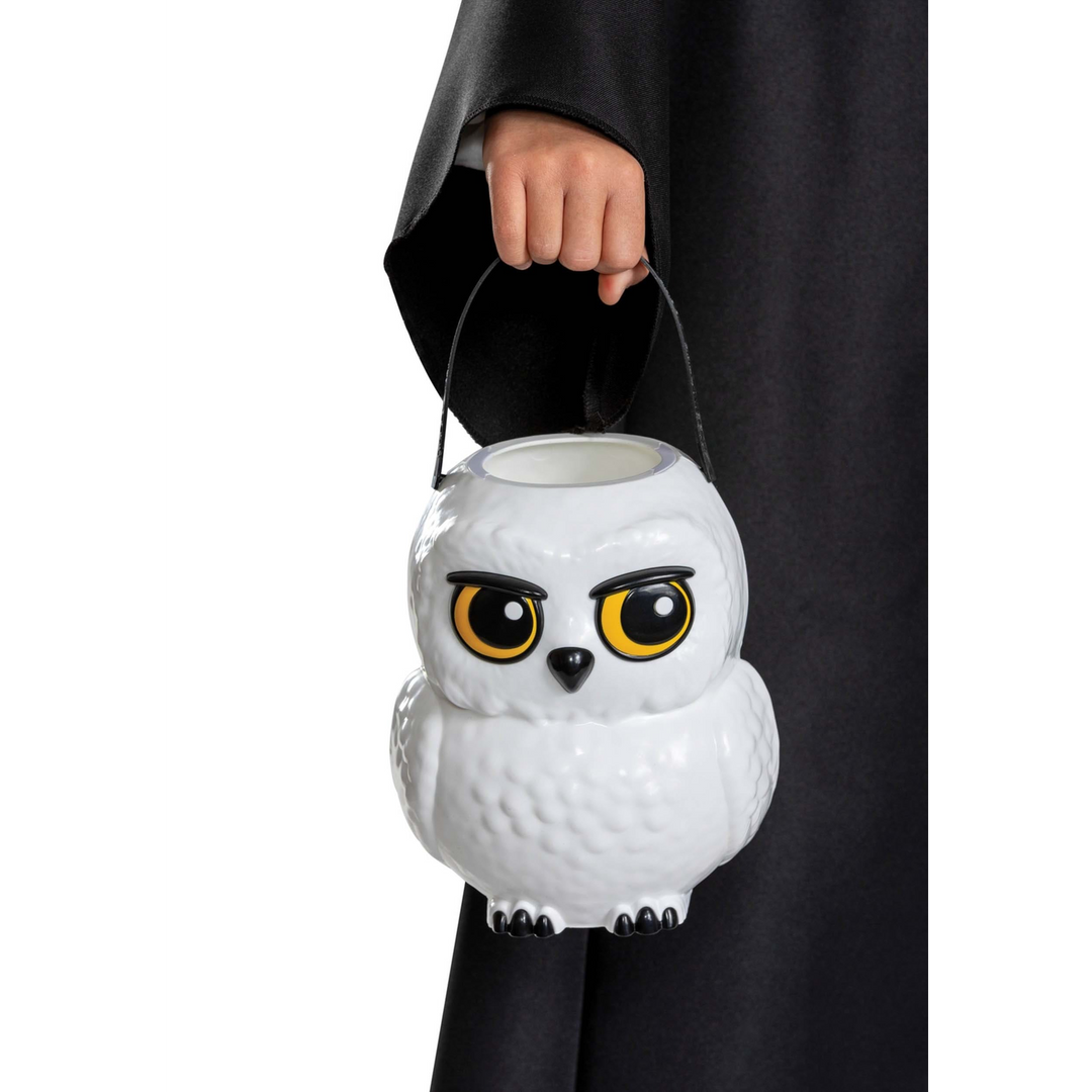 Harry Potter Hedwig treat pail with expressive eyes and feather detailing