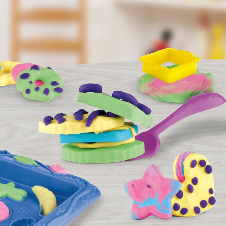 Play-Doh Kitchen Cookie Creations tool set with cutters and extruder