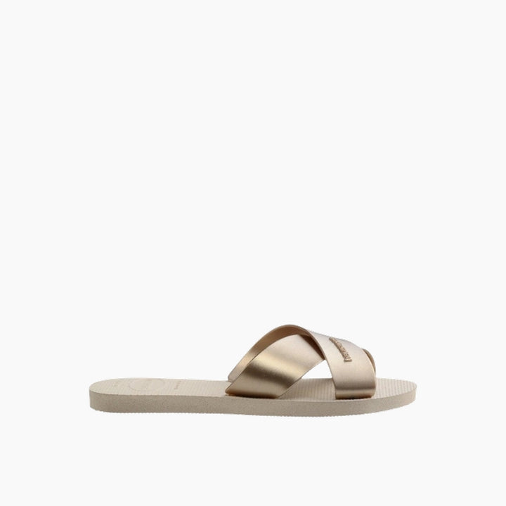 Havaianas Aqua Metal Flip Flops - Beige