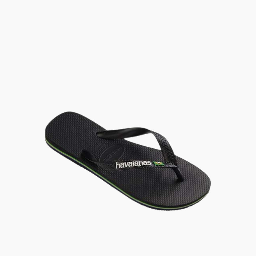Havaianas Brasil Logo Flip Flops - Black