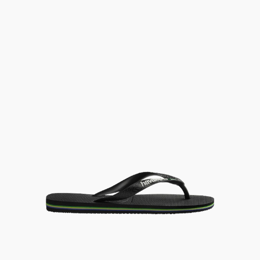 Havaianas Brasil Logo Flip Flops - Black