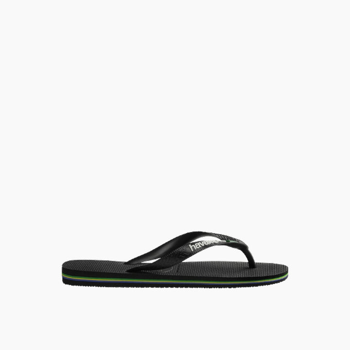 Havaianas Brasil Logo Flip Flops - Black