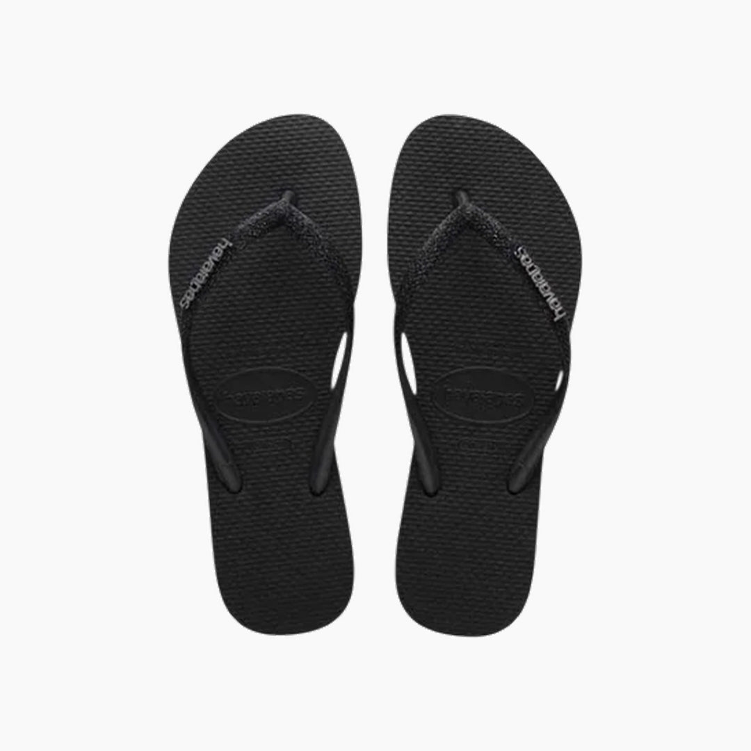 Havaianas Glitter II Flip Flops - Black
