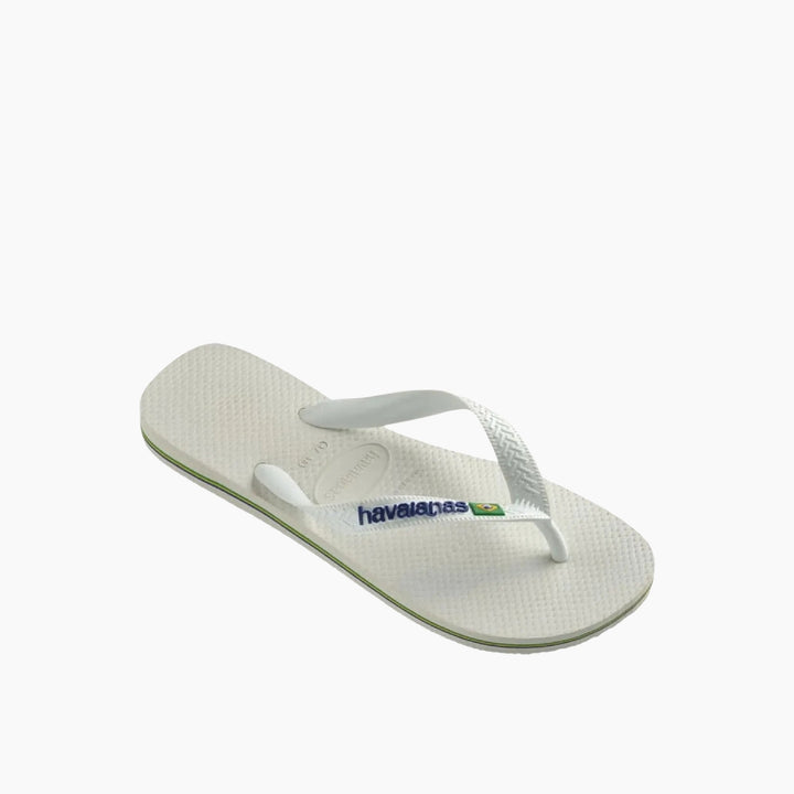 Havaianas Brasil Logo Flip Flops - White