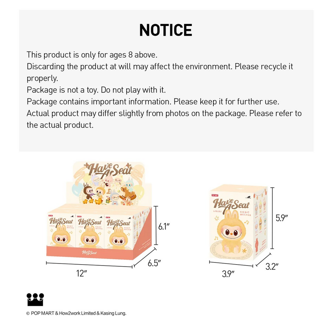 Pop Mart Have A Seat Labubu Collectible Figure