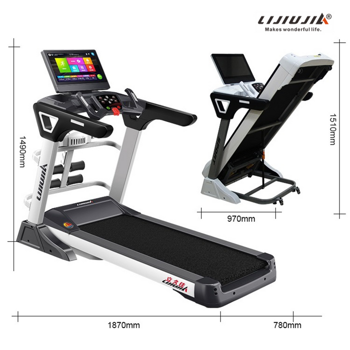 Lijiujia Professional Treadmill with Interactive TV Screen