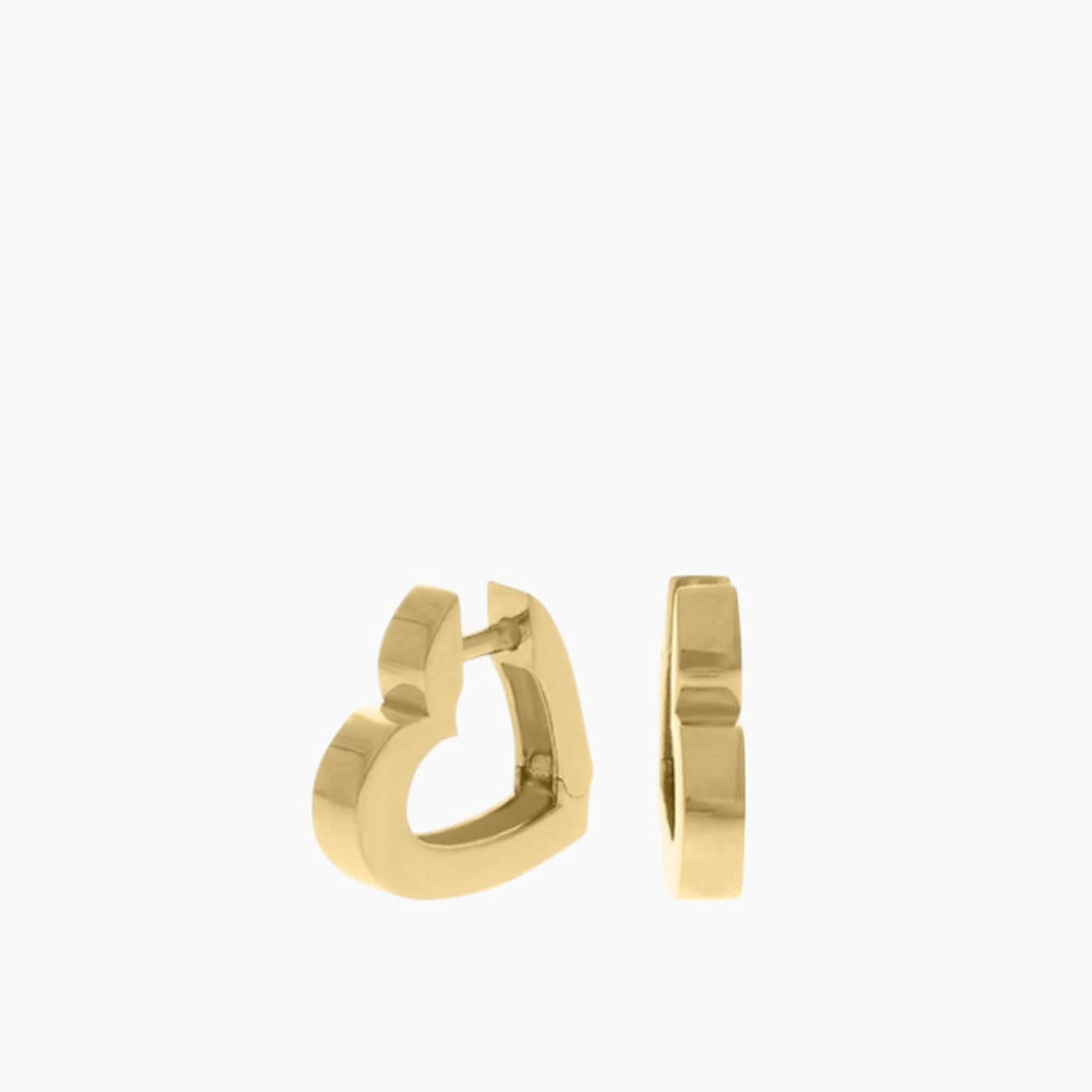 Baby Chic Fine Jewelry Hearts Hoop Earrings - HUNA