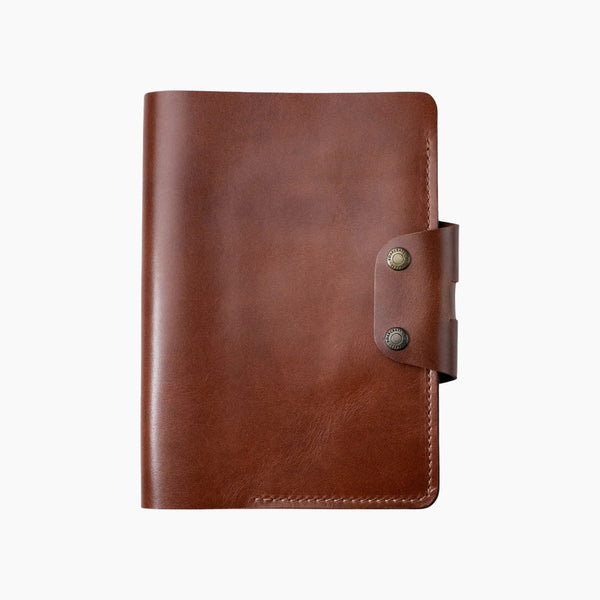 Hemingway A5 Notebook Organizer Leather Case Brown