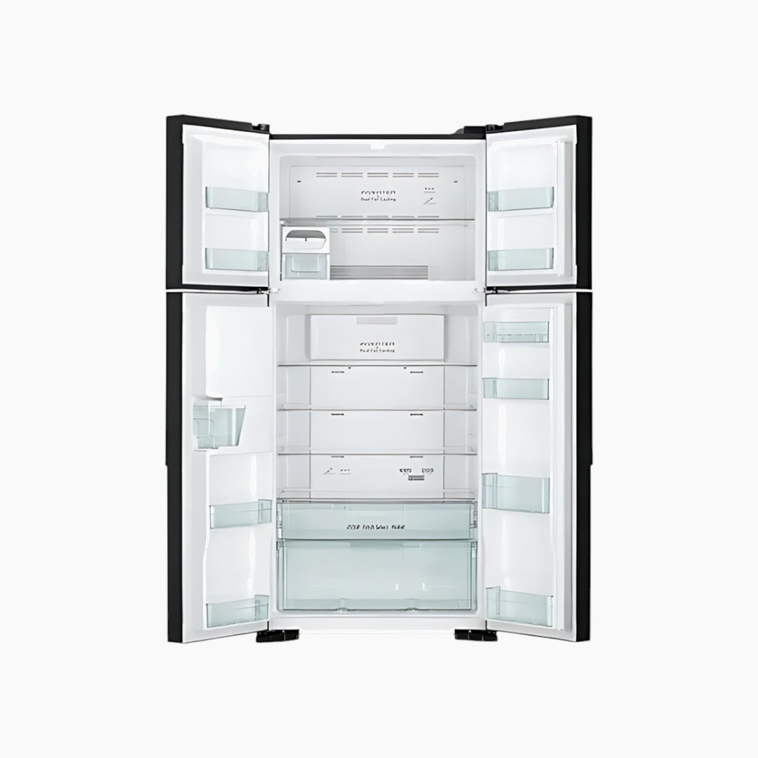 Hitachi 540 L 4-Door Inverter Refrigerator Black Glass