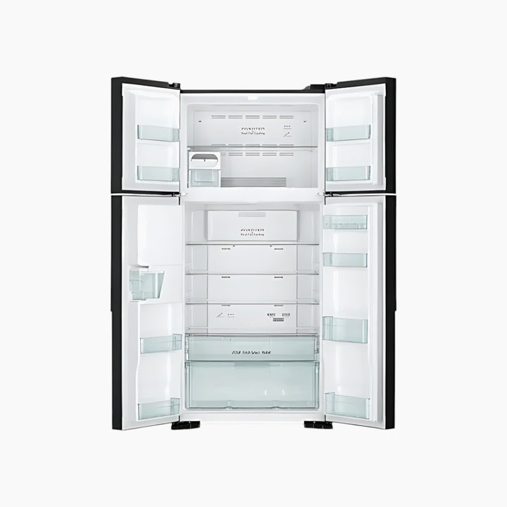 Hitachi 540 L 4-Door Inverter Refrigerator Black Glass