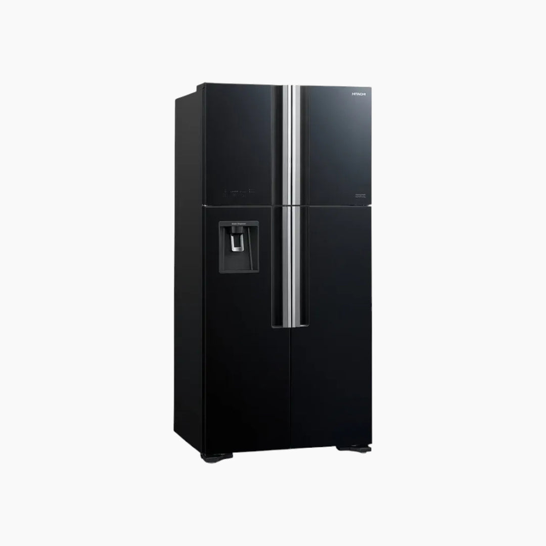 Hitachi 540 L 4-Door Inverter Refrigerator Black Glass