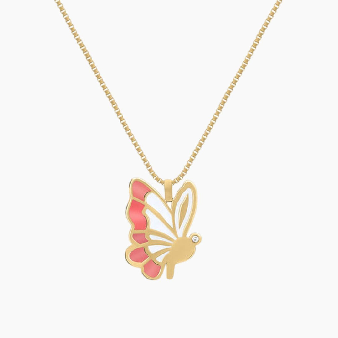 Baby Chic Fine Jewelry Hope Butterfly Diamond Necklace