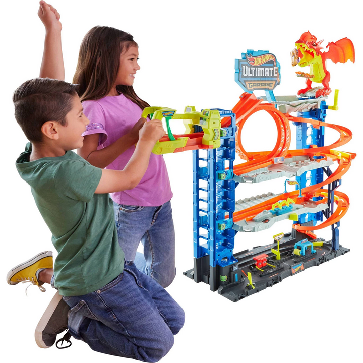مجموعة ألعاب ماتيل هوت ويلز سيتي ألتيميت جراج