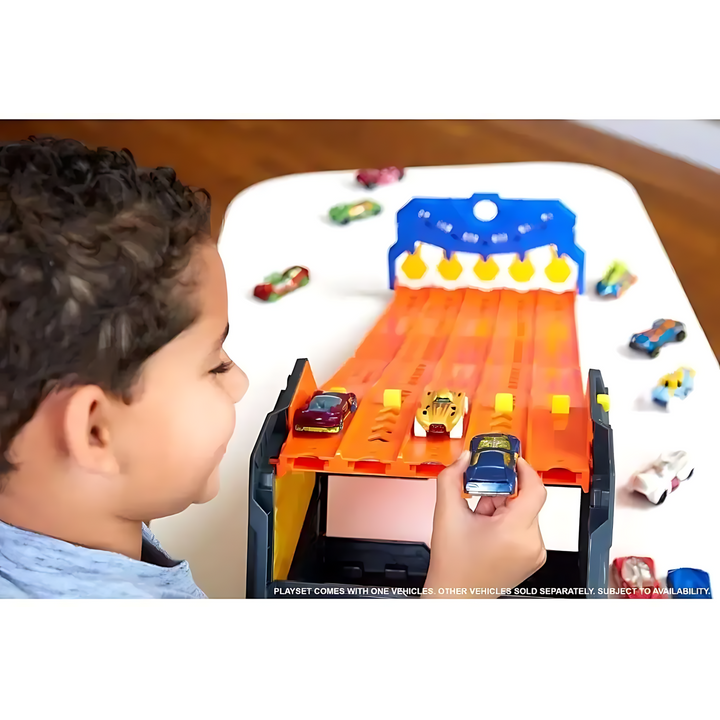 Hot Wheels Roll Out Raceway Diecast Car Playset