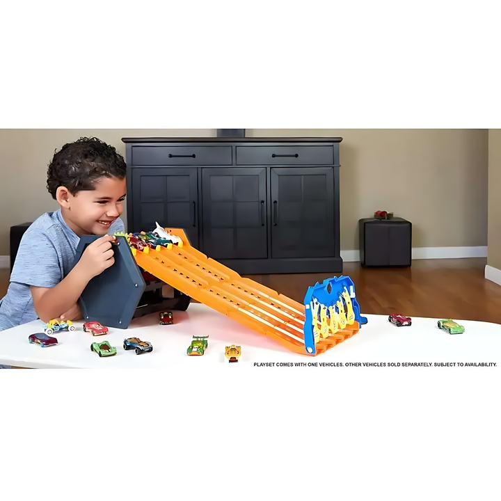 Hot Wheels Roll Out Raceway Diecast Car Playset