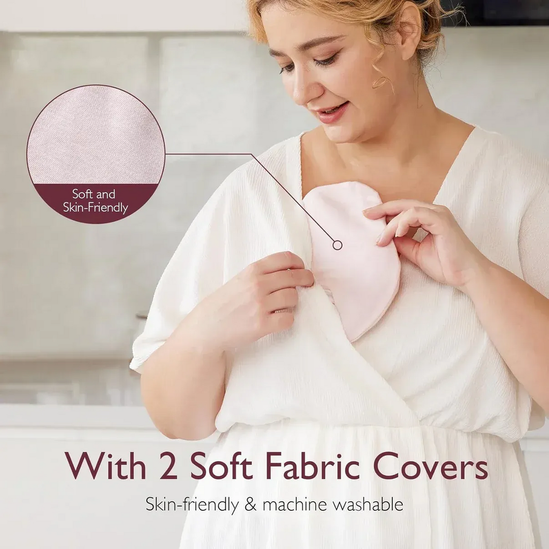 Momcozy reusable hot and cold breast pads, pack of 2