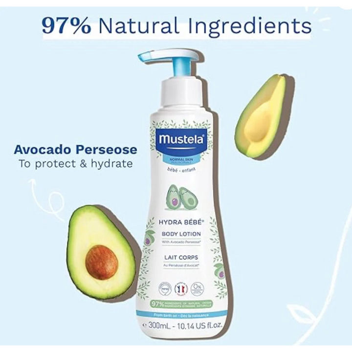 Mustela Hydra Bebe Body Lotion 300ml with avocado