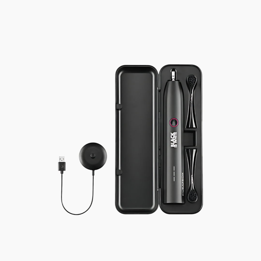 Curaprox Hydrosonic Black Is White Toothbrush - HUNA