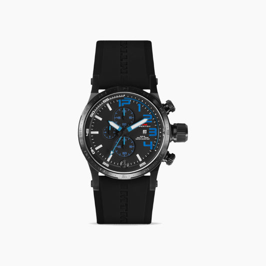 MTM Watches Hypertec Chrono 3C Black and Blue 44MM