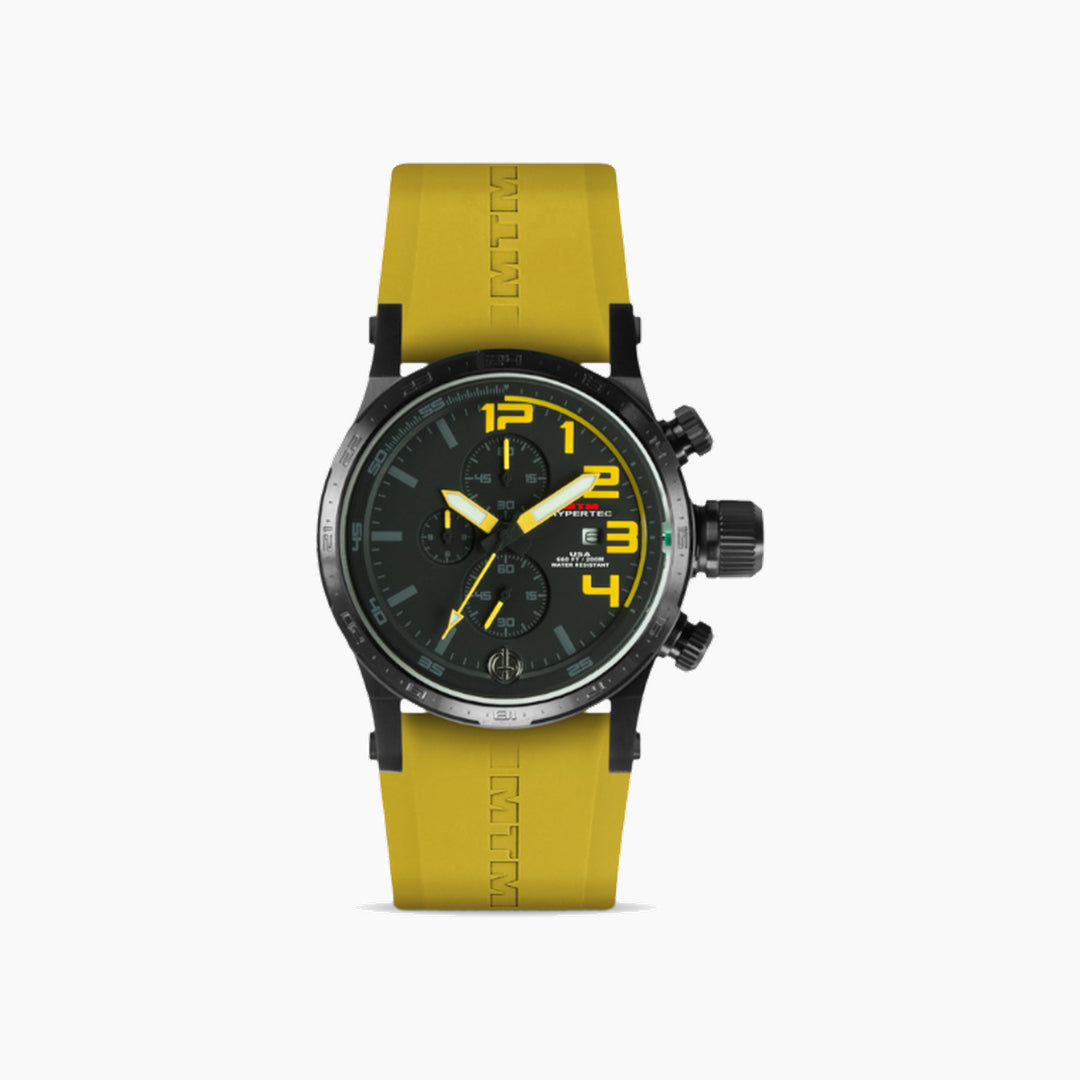 MTM Watches Hypertec Chrono 3C Black and Yellow 44MM