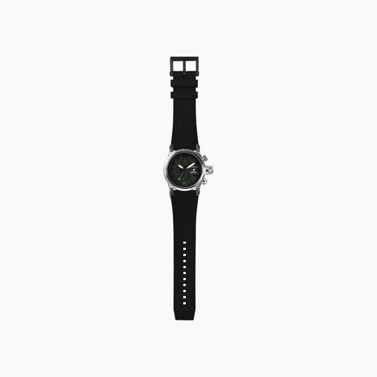 MTM Watches Hypertec Chrono 3 Silver- Black and Black - 44MM