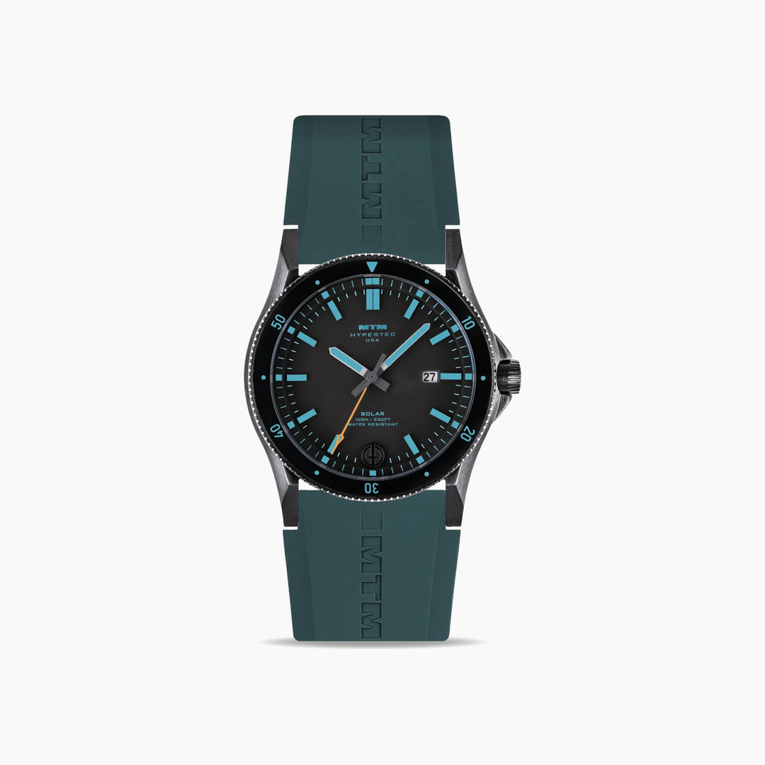 MTM Watches Hypertec Solar Silver - Black and Blue