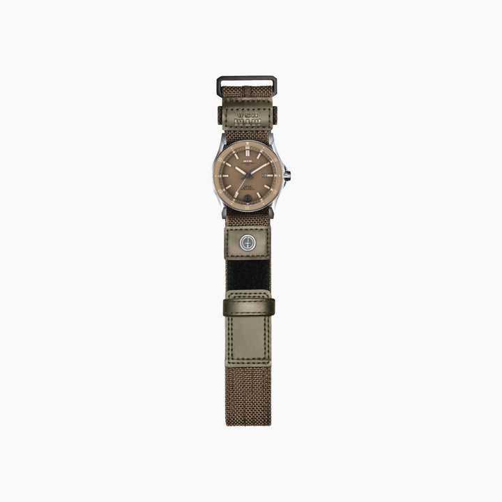 MTM Watches Hypertec Solar Silver - Brown and Brown
