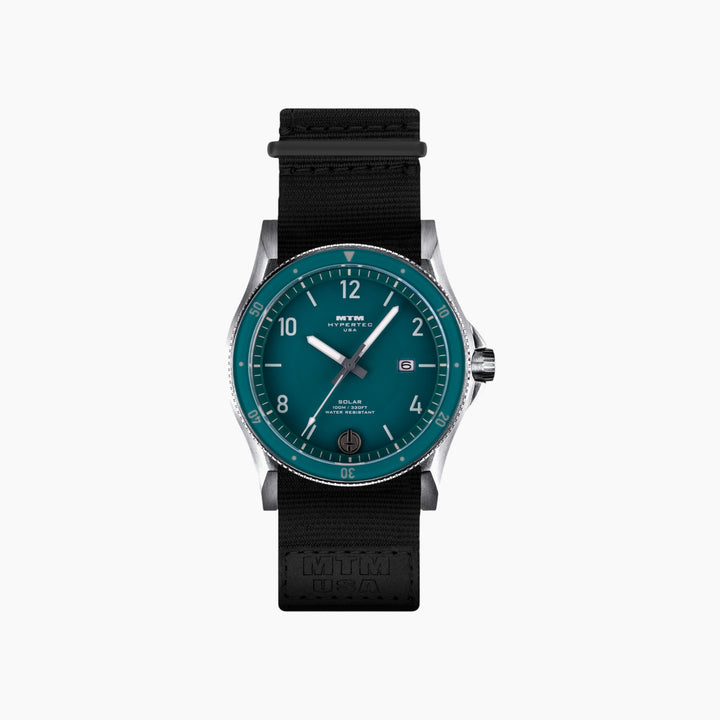 MTM Watches Hypertec Solar Silver - Green and Black