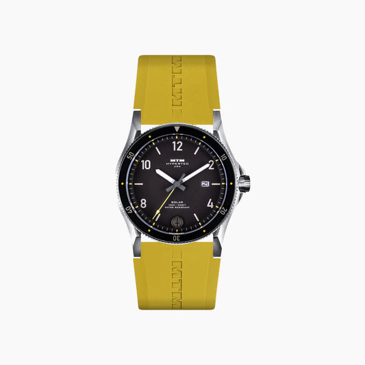 MTM Watches Hypertec Solar Silver Black and Yellow