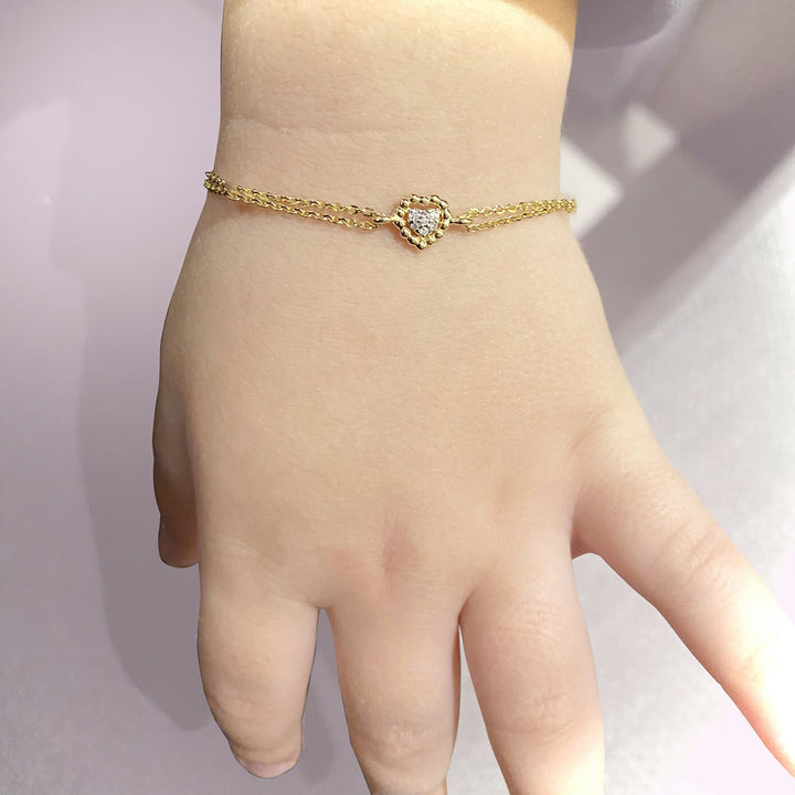 Baby Chic Fine Jewelry Sweetest Of Hearts Bracelet - HUNA