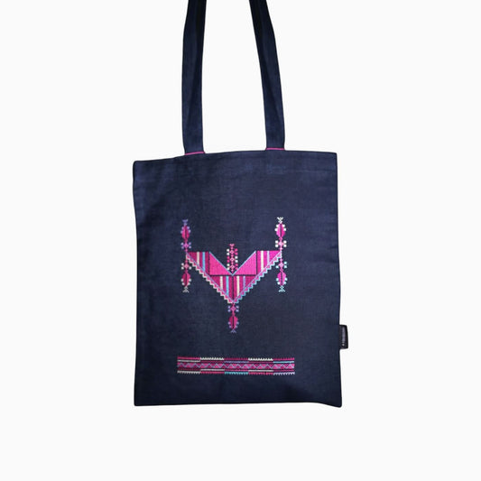 Folkglory Gaza Denim Tote Bag