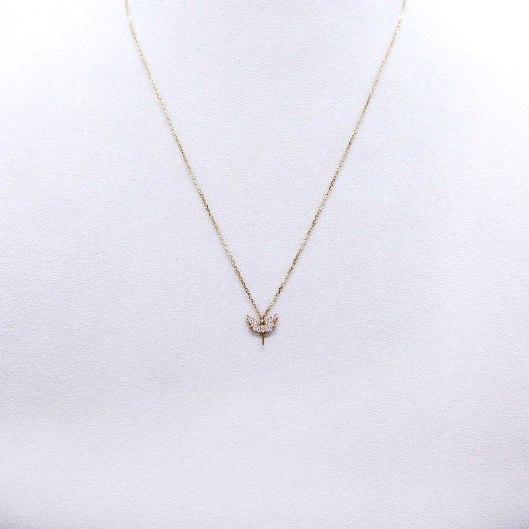 Stone Fine Jewelry Angel Wing Necklace