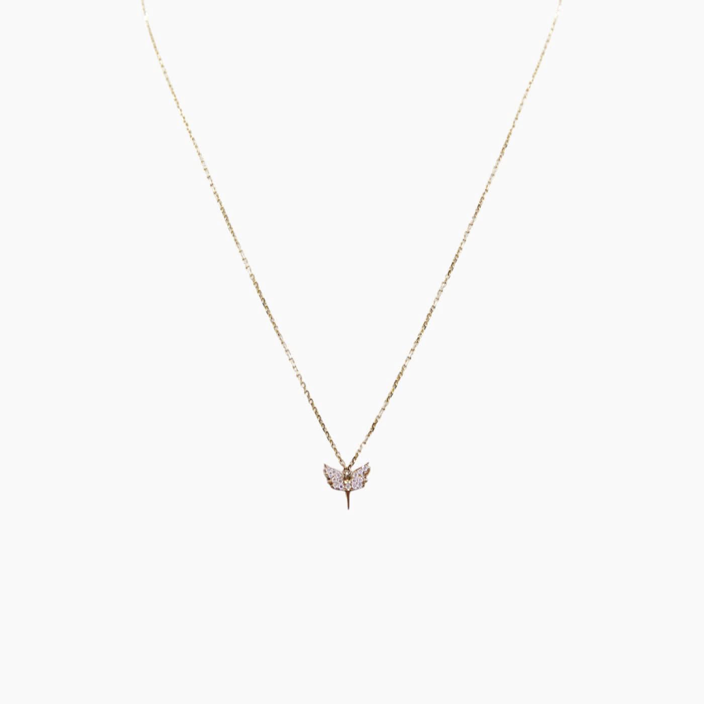 Stone Fine Jewelry Angel Wing Necklace