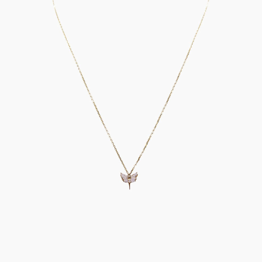 Stone Fine Jewelry Angel Wing Necklace