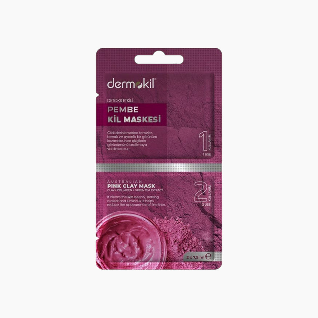 Dermokil 2 x 7.5ml Australian Pink clay mask