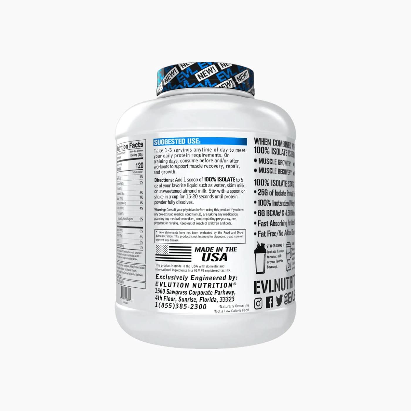 EVL 100% Isolate Protein Powder EVL 100% Isolate Protein Powder