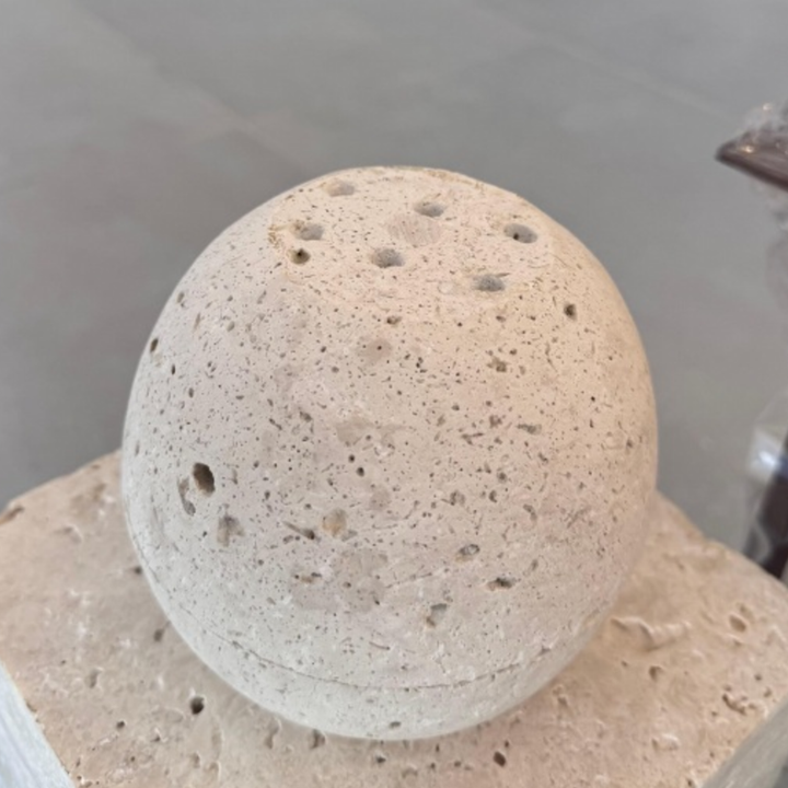 Sphere-on-Block Incense Burner
